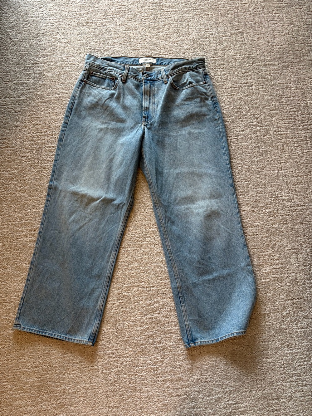 Curve Love Light Wash Wide Leg Jeans